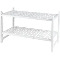 Wenko Onderbouw Zoutwaterkast Organizer 82x39cm - Verstelbaar Wit