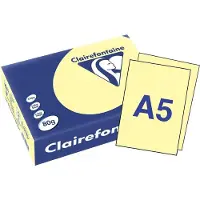 Clairefontaine Geel A5 Gekleurd papier 80 grams (500 vel)