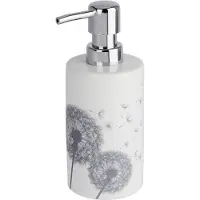 Wenko Zeepdispenser Astera 360 Ml 7 X 18 Cm Keramiek Wit/grijs