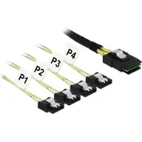 DeLOCK SATA3 kabel 85800 0,5 m, Interne kabel (PC)