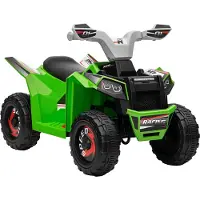 HOMCOM Elektrische kinderauto Kunststof, Metaal 70L x 41,5B x 48,5H cm Groen