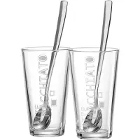 Ritzenhoff & Breker Set/2 latte macchiato m/lepels in gb lena