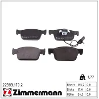 ZIMMERMANN 22383.170.2 Remblokken