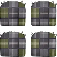 Madison zitkussen patchy olive ca. 46x48 cm set van 4