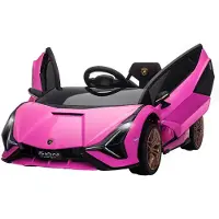 HOMCOM Elektrische kinderauto, 12V elektrische speelauto met 2,4G afstandsbediening