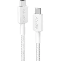 Anker 322 (60W) - Gevlochten oplaadkabel USB-C naar USB-C - Kabel - 0.9M - Wit