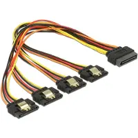 DeLOCK SATA Stromadapter 4x SATA, gerade