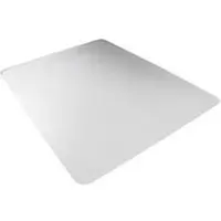 Floortex Valuemat Basic vloerbeschermingsmat, rechthoekig, voor harde vloeren, dikte 1,6 mm, L 1200 x B 900 mm, vinyl, transparant