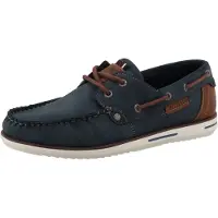 Mustang Mocassins marine / bruin
