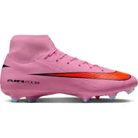 Nike Zoom Mercurial Superfly 10 Academy Gras / Kunstgras Voetbalschoenen (MG) Roze Felrood Lichtblauw