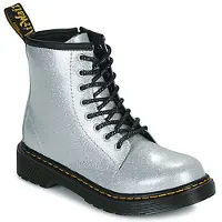 Dr. Martens 1460 Nebula leren veterboots glitter zilver schoolkind Meisjes Leer - maat 32