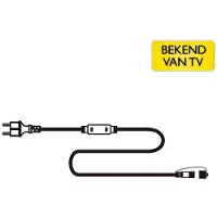 Silver winglinks Voedingskabel voor koppelbare 230V kerstverlichting | Zwart | Max. 301 watt