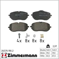 ZIMMERMANN 26579.190.2 Remblokken