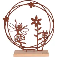 UNUS Staander decoratieve dansende elf fee betoverende decoratie roest