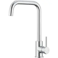 CECIPA MAX Keukenkraan Chroom - 360° draaibereik - Mengkraan Keuken - Badkamer Kraan - L-vormig - Warm en Koud - RVS