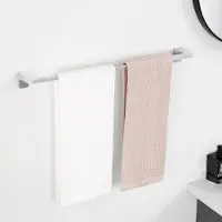 CECIPA MAX Handdoekhouder 59 cm - Handdoekrek - Enkele stang - Zelfklevend Handdoekstang - Doucherek - Badkamerrek - RVS
