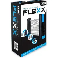 GEWO Tafeltennis Uitschuifbaar Net Flexx - 19 x 14 x 4,5 cm - Ideale tafeltennisnet voor thuis of op het werk - KWALITEIT BINNEN EN BUITEN
