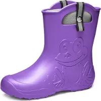 Ladeheid Dames Regenlaarzen - Superlichte EVA met Voering – Lila – 36/37 - LA-CA-FrogWom265