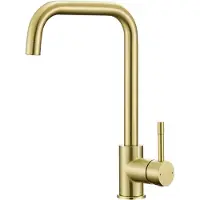 CECIPA MAX Keukenkraan Goud - 360° draaibereik - Mengkraan Keuken - Badkamer Kraan - L-vormig - Warm en Koud - RVS