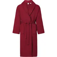 Ladeheid Heren Badjas met Capuchon - 100% Katoen - Wafel piqué - Wasmachine bestendig - Badstof – Bourgondisch Rood – S - LA-LA40-226-DG