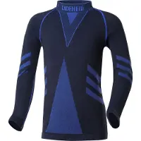 Ladeheid Kinderen Thermoshirt - Thermo ondergoed – Jongen - Meisje - Thermokleding - Longsleeve – Zwart/Navy blauw – 122-128 -LA-LA40-KIDS-Top