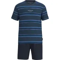 Tom Tailor Pyjama kort blauw / wit