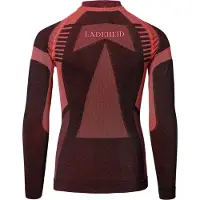 Ladeheid Kinderen Thermoshirt - Thermo ondergoed – Jongen - Meisje - Thermokleding - Longsleeve – LA-SS-Thermo-Shirt-Men - Zwart/Rood - 122-128