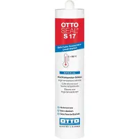 Otto Chemie Ottoseal S17 hittebestendige silicone - 310 ml koker - roodbruin - voor ovens en schoorstenen