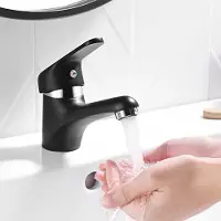 CECIPA MAX Auralum max Wastafelkraan - Badkamerkraan - Badkamer - RVS - Warm & Koud - Inclusief Aansluit slangen 3/8 - Zwart