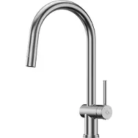 CECIPA MAX keukenkraan uittrekbaar - Keukenkraan Met Uittrekbare Uitloop - 360° draaibare Mengkraan - Handdouche - Flexibele Slang - 2 straalsoorten - Zilver