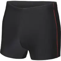 Ladeheid LA-LA40-173-SO Heren Zwembroek - Zwemshorts - sneldrogend - Koordsluiting - Polyester & Elastaan - Zwart/Rood (173) - L