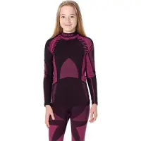 Ladeheid Kinderen Thermoshirt - Thermo ondergoed – Jongen - Meisje - Thermokleding - Longsleeve - LA-SS-Thermo-Shirt-Women - Zwart/Roze - 122-128