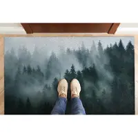 Coloray Deurmat voor binnen - Zwart Antislip Onderkant Deurmat - Mistbos Binnenmat - Deurmat Aan Huis - Deurmat Groot - 150x100 cm