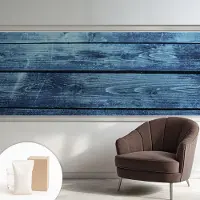 Coloray Behang - Rustieke vloer Wanddecoratie - 250x104 cm - Blauw Behang - Voor liefhebbers van moderne interieurs - Behang Voor de woonkamer, voor het kantoor - Vliesbehang Texturen
