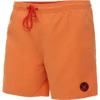 Ladeheid LA-LA40-128-SWS Heren Zwembroek - Zwemshorts - met zijzakken en achterzak - sneldrogend - met binnenslip van mesh - Koordsluiting - Polyester - Oranje - XL