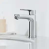 CECIPA MAX Wastafelkraan Chroom - Toiletkraan - Badkamerkraan - Wastafel Mengkraan - Warm en Koud - Waterbesparend