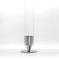 UNUS Tafelhaard tuinfakkel tafelvuur windlicht 62 cm glas roestvrij staal