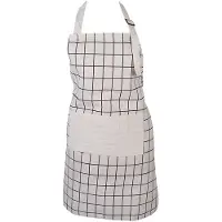 Clayre & Eef Keukenschort 69x68 cm Beige Polyester