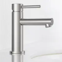 CECIPA MAX Wastafelkraan Zilver - RVS Badkamerkraan - Mengkraan - Waterbesparend - Inclusief Aansluit slangen 3/8
