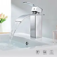 CECIPA MAX CECIPA Wastafelkraan - Wastafelmengkraan - Wastafelkraan Waterval - Warm en Koud Keukenkraan - Enkelgatsmodel - Kraan Badkamer - Kraan Wastafel - Waterbesparend - Chroom