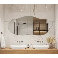 Coloray Organische Spiegel – Moderne Asymmetrische Wandspiegel van Hoogwaardig Glas, Elegant Design voor Woonkamer, Hal of Slaapkamer – Verkrijgbaar in 3 Maten -40 cm x 90 cm