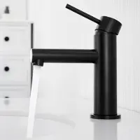 CECIPA MAX wastafelkraan zwart - badkamer kraan zwart - wastafelmengkraan - wastafelkraan klassiek - wastafel kraan zwart - Badkamerkraan