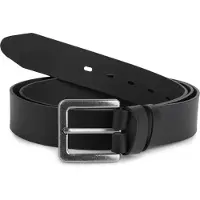 Ladeheid Herenriem - Riem - Broekriem - Verstelbaar - Leer - LA-EL-XXL - Zwart-4 (4 cm) - 130 cm