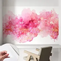 Coloray Zelfklevend Behang - Bloemenpatroon Stickerbehang op rol - 104x70 cm - Roze Zelfklevend Behang - Voor de slaapkamer, woonkamer en hal. - Peel-and-stick techniek - Zelfklevend fotobehang
