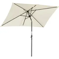 Angel Living Parasol - Kantelbaar - 140 x 210 cm - Rechthoek - Créme