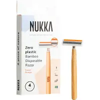 Nukka Plasticvrij Bamboe Wegwerp Scheermes - 4 stuks