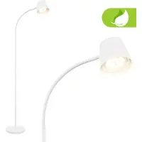Briloner Cielo - Oplaadbare Vloerlamp - dimbaar - led staande lamp - snoerloze - USB-C - 126,5 x 21 cm - wit