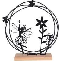 UNUS Staander decoratieve dansende elf fee betoverende decoratie zwart