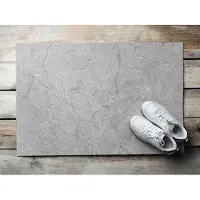 Coloray Deurmat voor binnen - Grijs Wasbare Deurmat - Grijs Beton Inloopmat Voordeur - Antislip Onderkant Deurmat - Deurmat Met Print - 60x40 cm