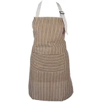 Clayre & Eef Keukenschort 69x68 cm Bruin Polyester